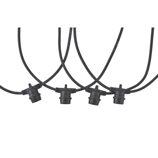YourHome Festoon String, förlängningsdel, längd12 m, 12 st E27 socklar (ljuskälla ingår ej)