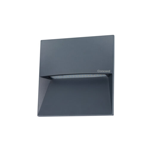 Muro Recessed Square, väggarmatur, 9.5W, 450lm, 3000K, assymetrisk optik, CRI80, ONOFF, antracitgrå - Bild 7