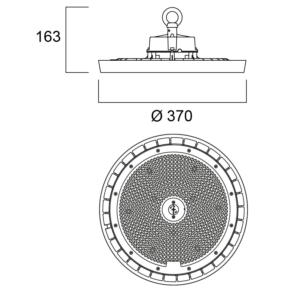Granit IP65, 165W, 26400lm, 4000K, 0-10V DIM - Bild 15