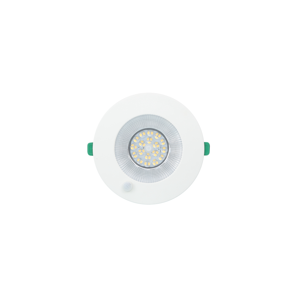 Insaver Slim UGR19, D175mm, infälld, 9,5W, 1200lm, 4000K, CRI80, 70°, PIR, vit