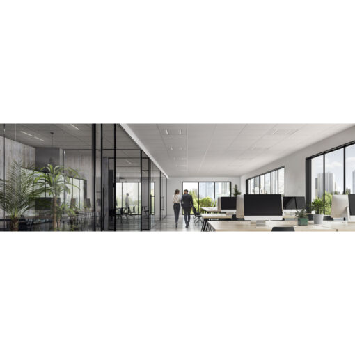 Opticlip, infälld, 600X600, 26W, 3100lm, 3000K, 78° ljusöppning, ONOFF, CRI80, vit - Bild 11