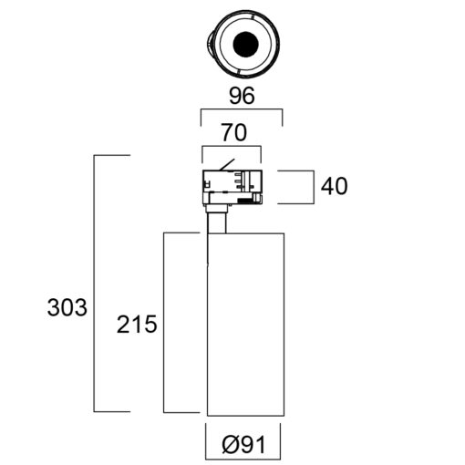 Pixo Large, 3-fas, 39W, 5175lm, 24°/36°/54° ljusöppning, CRI90, 4000K, ONOFF, svart - Bild 18