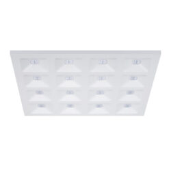 Quadro, infälld, 600x600, 15-34W Multipower, 2100-4500lm, CRI80, 3000K, ONOFF, vit