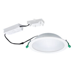 Start Downlight, D205mm, infälld, 20W, 2100lm, 3000K, CRI80, Opal, 74°, ONOFF, vit