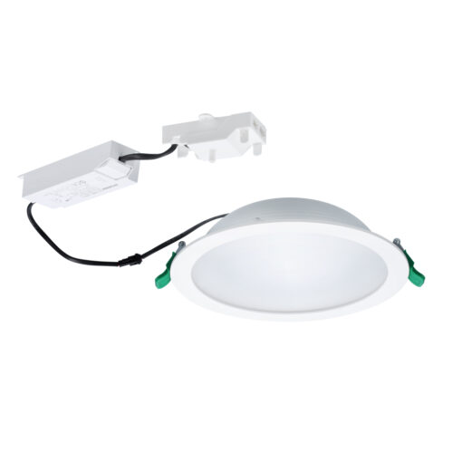 Start Downlight, D205mm, infälld, 20W, 2025lm, 4000K, CRI80, Opal, 74° ljusöppning, ONOFF, vit