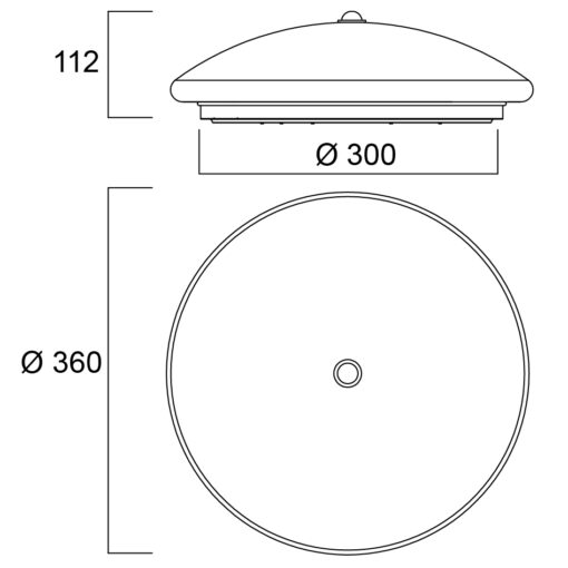 Start Surface Dualtone IP44, ytmonteras, 24W, 1800lm, 3000/4000K, PIR, vit - Bild 12