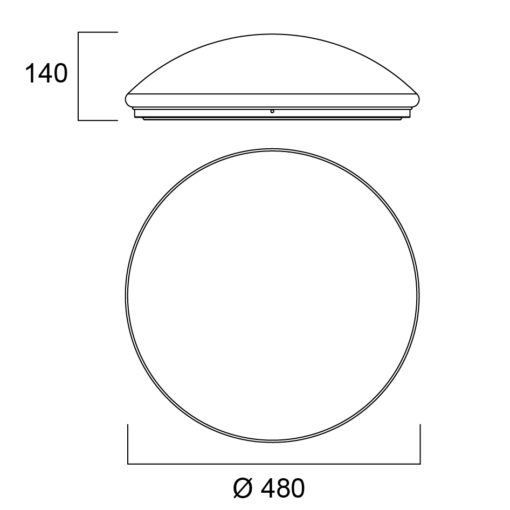 Start Surface Dualtone IP44, ytmonteras, 40W, 3600m, 3000/4000K, FASDIM, vit - Bild 15