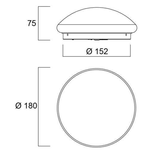 Start Surface Dualtone IP44, ytmonteras, 6W, 520lm, 3000/4000K, ONOFF, vit, - Bild 13