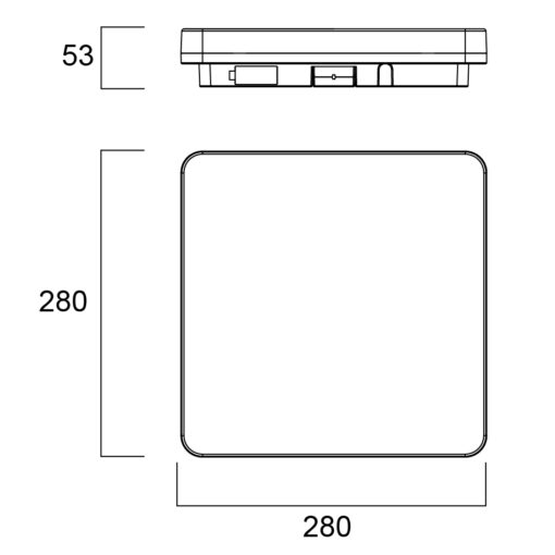 Start Surface SLIM Square, ytmonteras, 18W, 1900lm, 3000/4000K, FASDIM, vit - Bild 18