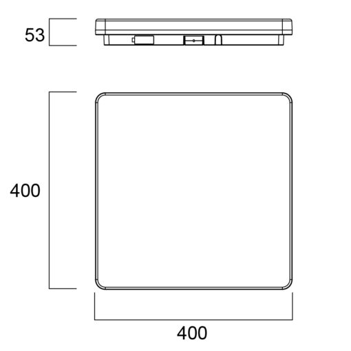 Start Surface SLIM Square, ytmonteras, 35W, 4000lm, 3000/4000K, FASDIM, vit - Bild 18