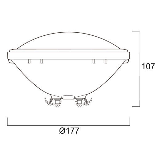 PAR56 LED WHITE SUP, 32W, 3000lm, PAR56, 6500K, LED-ljuskälla - Bild 9