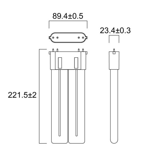 ToLEDo Lynx F 2G10, 4 pin LED Kompaktlysrör, 20W, 2450lm, 4000K - Bild 4