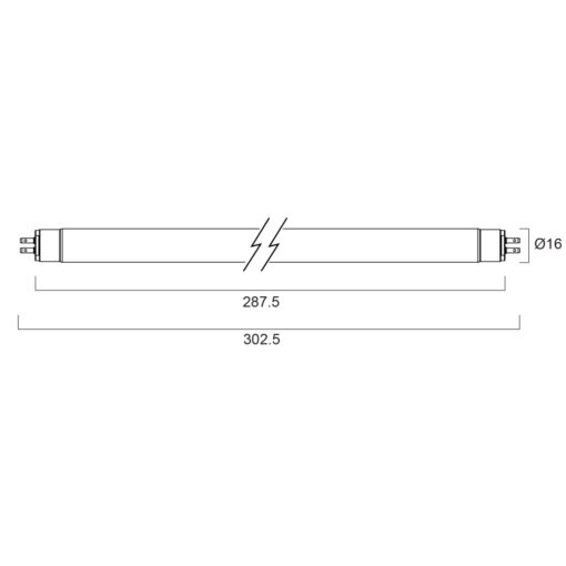 T5 Blacklight BL368 Linear 15W, 300mm, - Bild 4