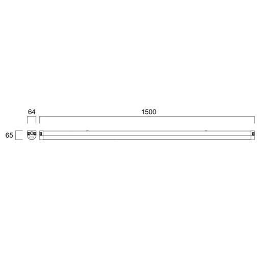 Start Batten, L1500,  ytmonteras, 52W, 7300lm, 3/4000K, Onoff, - Bild 16
