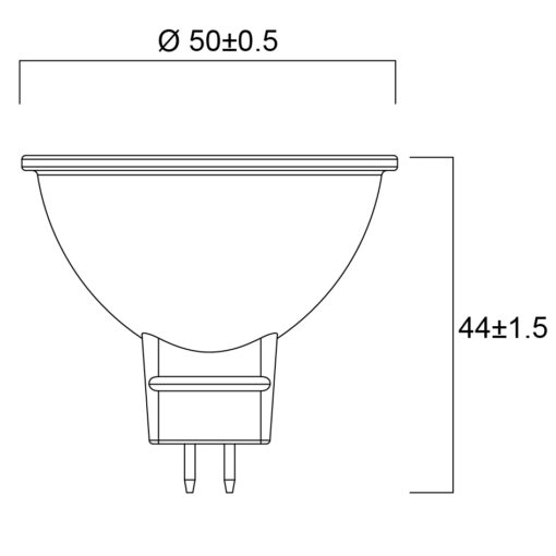 RefLED Retro MR16, 4,4W, 345lm, 2700K, LED-ljuskälla, Dimbar - Bild 4