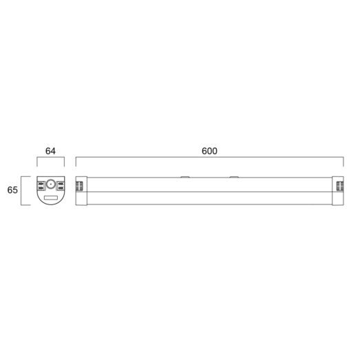 Start Batten, L600,  ytmonteras, 21,5W, 3000lm, 3/4000K, Onoff, - Bild 16