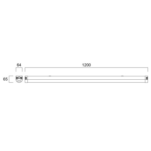 Start Batten, L1200,  ytmonteras, 35,5W, 5000lm, 3/4000K, Onoff, - Bild 16