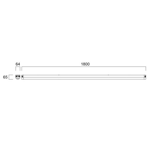 Start Batten, L1800,  ytmonteras, 68W, 9000lm, 3/4000K, Onoff, - Bild 16
