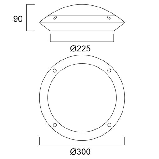 Start Surface IP66, D300mm, ytmonteras, 12W, 1050m, 3000K, MWDIM, svart - Bild 9