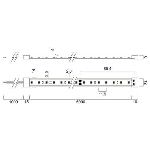 START FLEX IP65 82,5W, 10250lm, 3000K  (2050lm per 1 m) - Bild 11