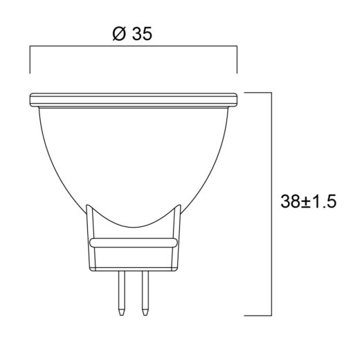 RefLED Retro MR11, 4W, 345lm, 4000K, ONOFF - Bild 4