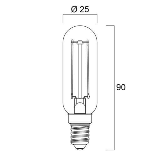 ToLEDo RT T25, 2,5W, 250lm 2700K (fläktlampa) - Bild 2