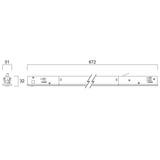 Pixo Line Driver, 3-fas, 56W, 7200lm, Dali, Vit - Bild 11
