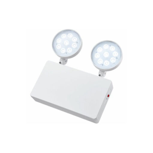 Sylsafe Twin Flood LED, Nödljus, IP20, ytmonteras, 6W, 5000K, NÖDLJUS, vit