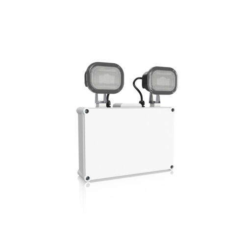 Sylsafe Twin Spot Ceiling, Nödljus, IP65, ytmonteras, 400lm, 5700K, NÖDLJUS, DALI, vit