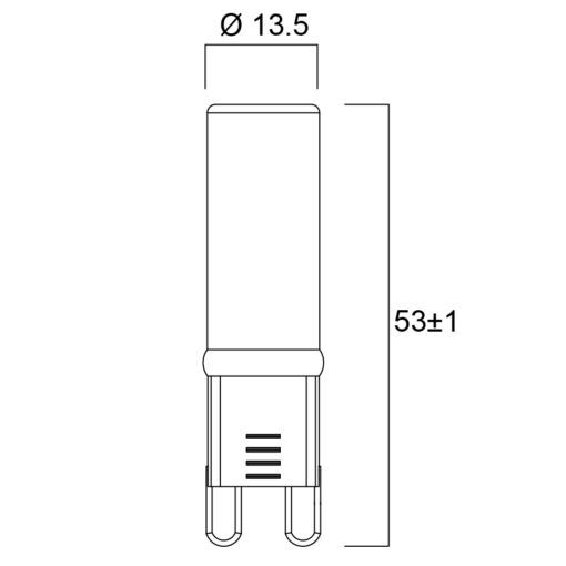 Toledo G9, 2,2W, 250lm, G9, 2700K, LED-ljuskälla - Bild 4