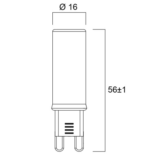 Toledo G9, 2,2W, 470lm, G9, 2700K, LED-ljuskälla - Bild 4