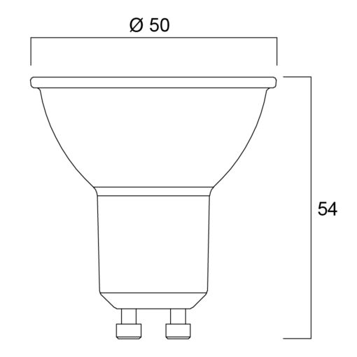 RefLED  ES50, 4,2W, 345lm, 3000K, GU10, EJ DIM - Bild 5