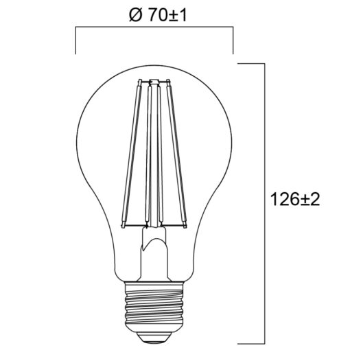 ToLEDo RT GLS , LED-ljuskälla, E27, 11,2W, 1521lm, 2700K, DIMBAR - Bild 5
