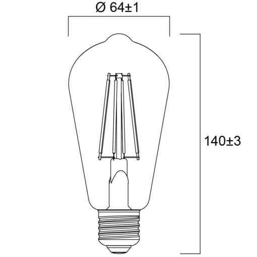ToLEDo Retro ST64, E27, 2700K 4,5W, 470lm, onoff - Bild 5