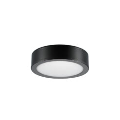 Sylduo Round Bänkbelysning, D65mm, ytmonterad/infälld, 3W, 270lm, 3000K, CRI80, 110˚, ONOFF, svart