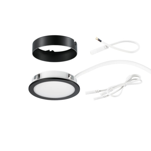 Sylduo Round Bänkbelysning, D65mm, ytmonterad/infälld, 3W, 270lm, 3000K, CRI80, 110˚, ONOFF, svart - Bild 6