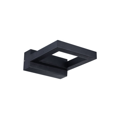 Start Surface Wall Square, väggmonteras, 8W, 430lm, 3000K, ONOFF, svart