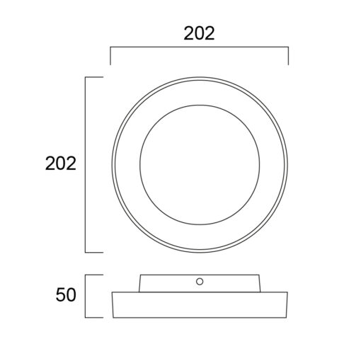 Start ECO Surface Wall Round, takmonteras, 12W, 880lm, 3000K, ONOFF, vit - Bild 10