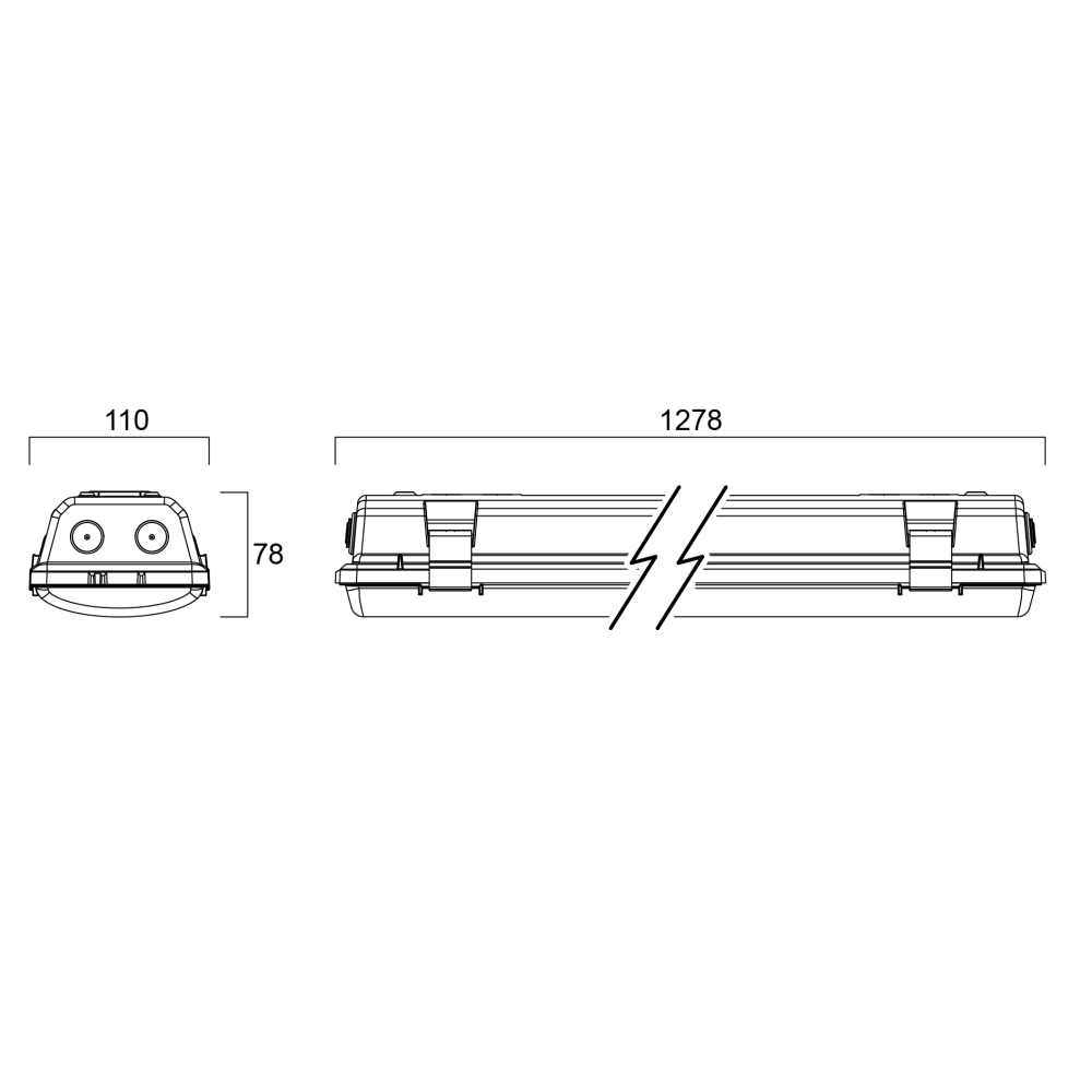 START Waterproof Twin L1200, 41W, 4800lm, 4000K, Sensor - Bild 15