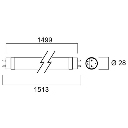 Toledo Platinum T8, L1500, 17W, 35750lm, 4000K, CRI80, A Klass - Bild 6