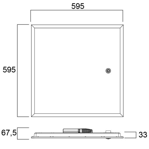 Start Panel SSA03, infälld, 600x600, 43W, 4600lm, 3000K, SylSmart, CRI80, microprisma - Bild 8