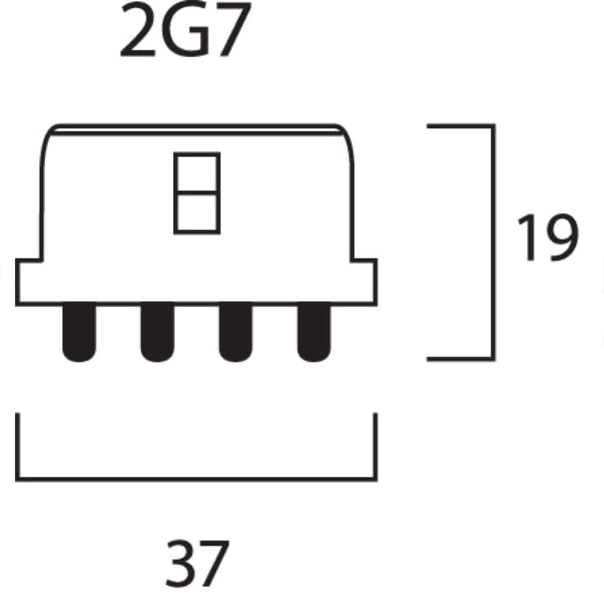 Kompaktlysrör Lynx-SE 9W 2700K 4-pin 2G7 - Bild 3