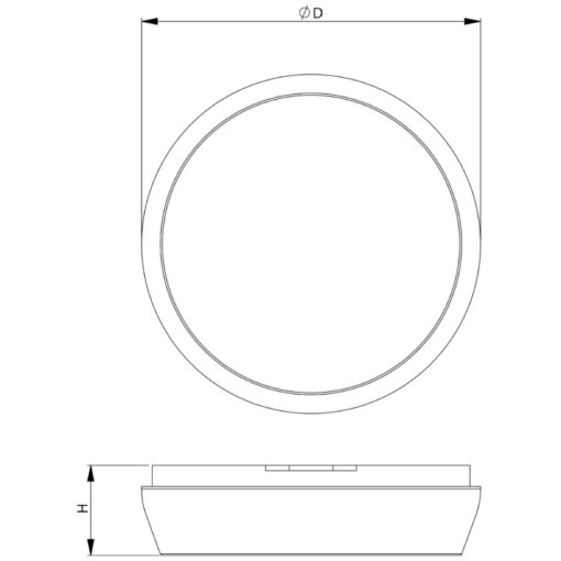 Pollux P, D300mm, ytmonteras, 18W, 2040lm, 4000K, CR80, klar, ONOFF, vit - Bild 5