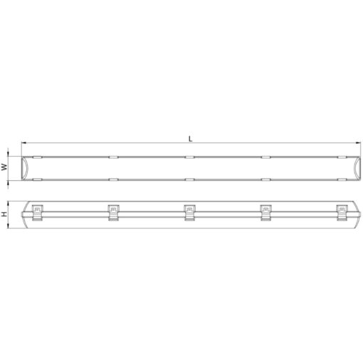Barat, L1272mm, ytmonteras/pendlas, 43W, 7120lm, 4000K, CR80, opal, ONOFF - Bild 12