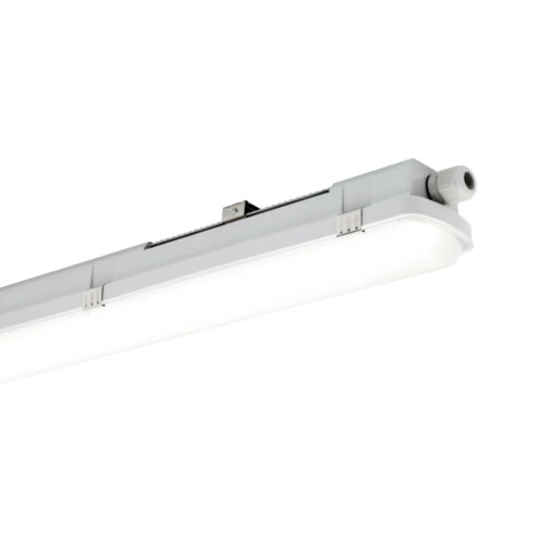 Sylvania Resisto, L1500mm, ytmonteras, 60W, 9700lm, 4000K, CR80, opal, DALI, ljusgrå - Bild 9