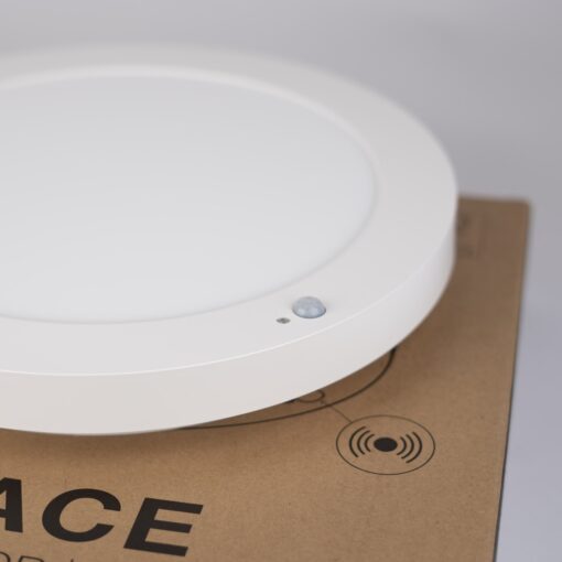 SLC Space, D235mm, ytmonteras, 16W, 1450lm, 2700K, CR80, PIR, vit - Bild 2