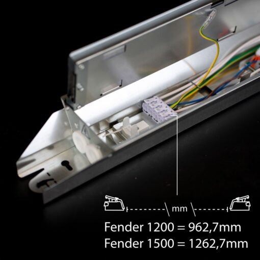 SLC Fender, L1650mm, Ytmonteras/Pendlas, 90W, 16200lm, 4000K, CRI80, 90°, ONOFF, DIP switch - Bild 5