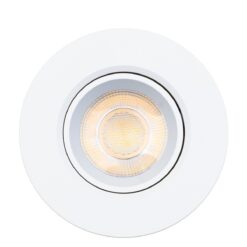 SLC LuxOne 6 pack, D93mm, infälld, 6W, 655lm, 3000K, CR90, 36°, Trailing edge, vit