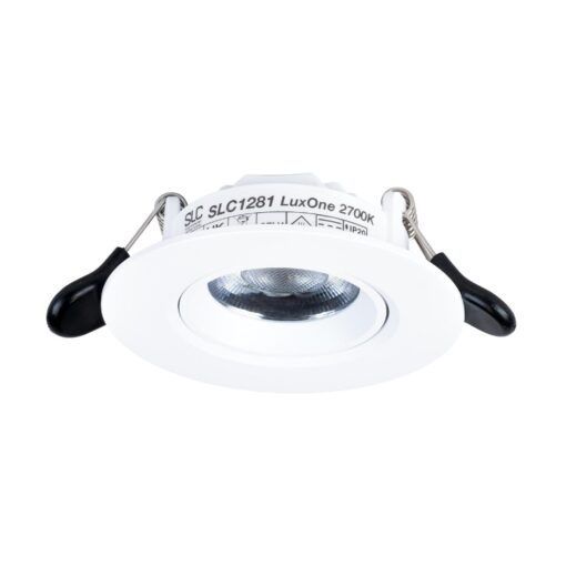 SLC LuxOne 6 pack, D93mm, infälld, 6W, 655lm, 3000K, CR90, 36°, Trailing edge, svart - Bild 2