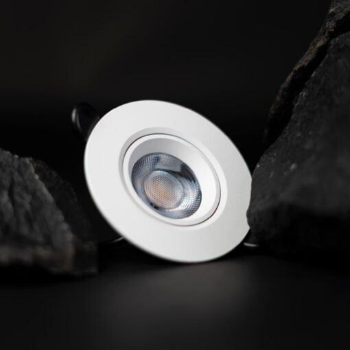 SLC LuxOne 6 pack, D93mm, infälld, 6W, 655lm, 3000K, CR90, 36°, Trailing edge, svart - Bild 5